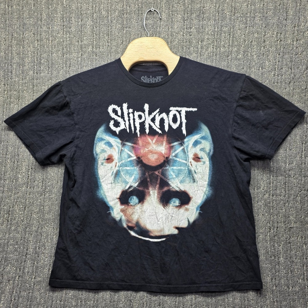 Slipknot T-Shirt Men's‎ XL Black Pentagram Heads Graphic Band Tee 2023 Bravado